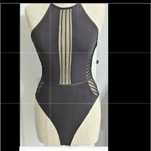 Max studio bodysuit ❤️grey lace ,nwt, Sz s2 for $10